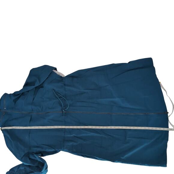 Spiritual Gangster Natasha Teal Blue Jacket Rain Mac / Trench Coat - Size M -NEW - Picture 10 of 16